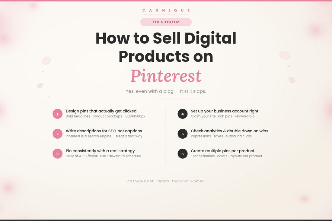 How to Sell Digital Products on Pinterest