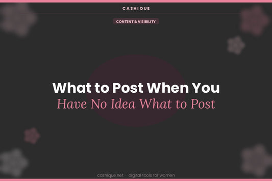 What to Post When You Have No Idea What to Post